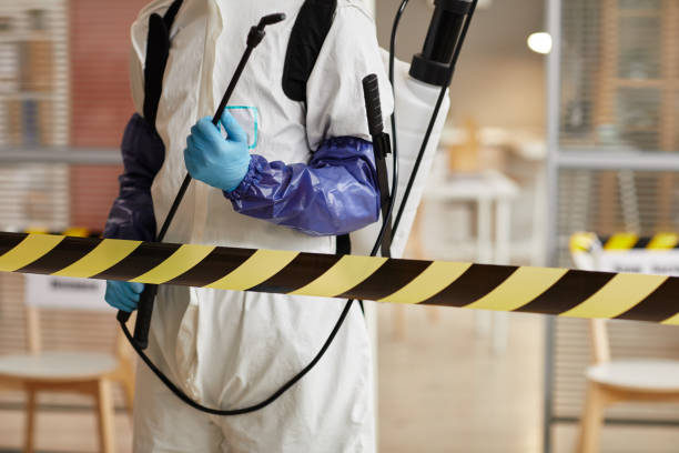 Professional Sewage Cleanup technician working in Genoa, OH